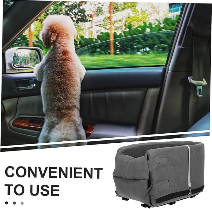 Yardwe Car Dog Cushion Seat Non- Pet Car Bed Travel Cushion for Dogs Easy to Protects Against Stains and Marks for Backseat Use