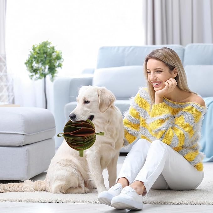 NOLITOY Food Hide Toy for Dogs Snuffle for Slow Feeding Interactive Treat Dispenser Encourages Natural Foraging Skills Fun Training Activity for Bored Dogs