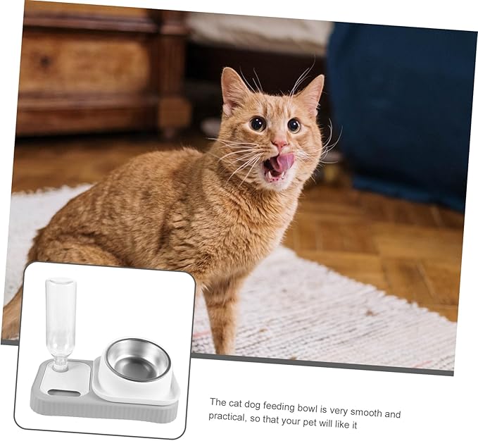 Cat Dog Feeder Waterer Set Automatic Compact Detachable Feed Tool Pet Bowls Waterer for Cats Dogs