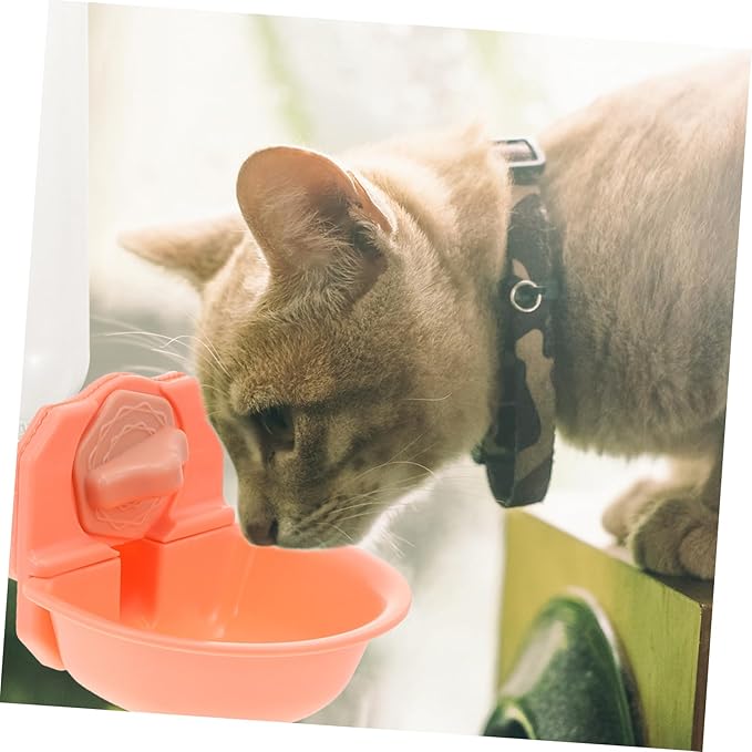 Hemoton Automatic Pet Water Dispenser Cat and Dog Water Feeding Bowl Bright Color Design Durable and Practical for Home Use No-Spill Feature for Pet Owners