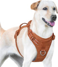 No Pull Dog Harness, Reflective Puppy Vest for Small Medium Large Sized Dog(Carmel Brown,S)