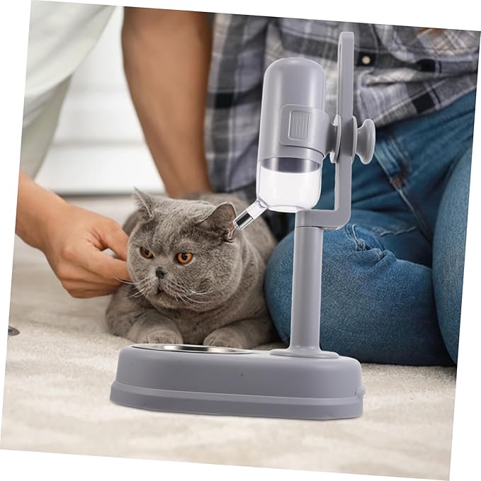 Pet Feeding Station Water Dispenser Kitten Puppy Feeder Bowl Cats Dogs Automatic Watering
