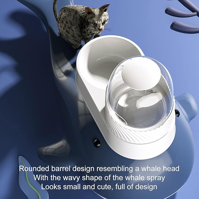 Pet Water Feeder Circulates Throughout The Day and Automatically Replenishes Water Feeder Pets All Day Cycle Automatic Replenishing Water Feeder Pet Drinker(#1)