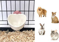 Choco Nose Patented Removable Heart Shaped Food Bowl for Dogs/Puppies/Rabbits/Cats/Guinea Pigs/Chinchillas/Birds -Water Dish for Small Pets or Animals - for Wire Cages or Crates 8 oz, Pink (C607)