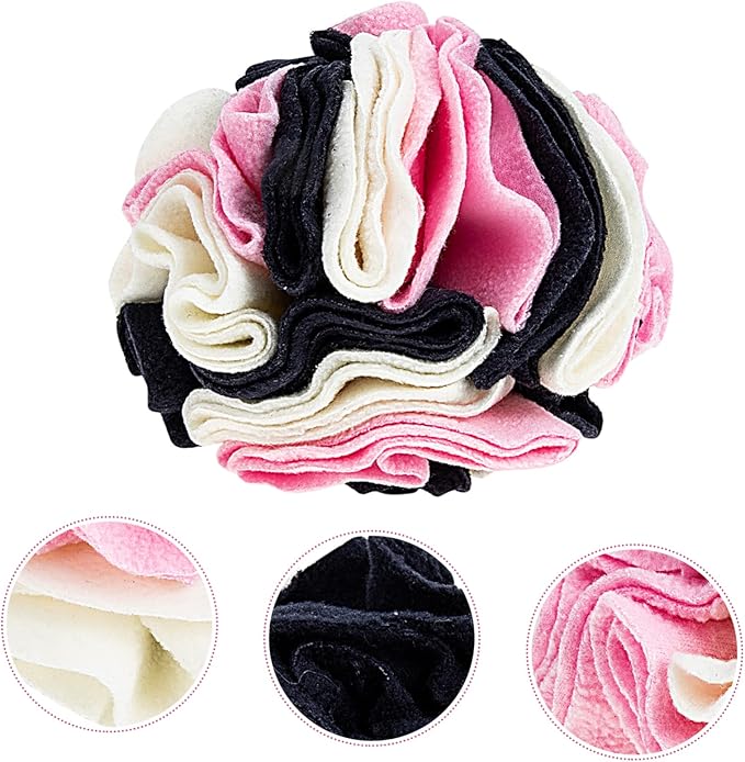 Pet Dog Sniff Training Toy Interactive Squeaky Ball Made of Polar Fleece for Dogs Toys