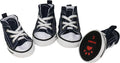 Pet Shoes Puppy Sport Denim Shoes Casual Style Anti-Slip Boots Sneaker Booties 4Pcs