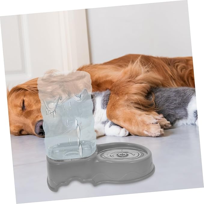 Pet Water Fountain for Cats Dogs Auto-Feeder Dispenser Capacity Gravity Feeder