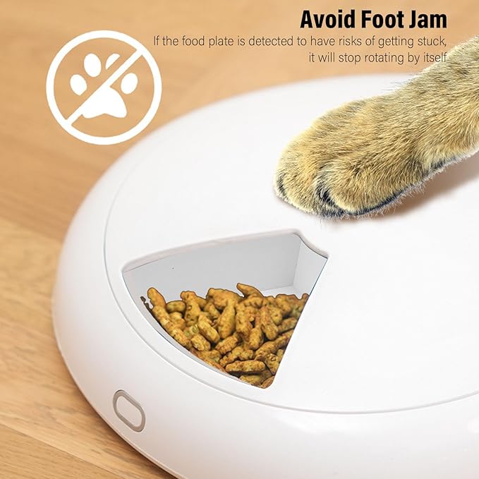 Automatic Pet Feeder, Smart Pet Food Dispenser with APP Remote Control and Timer, Detachable Ice, for Cats Dogs Wet Dry Food