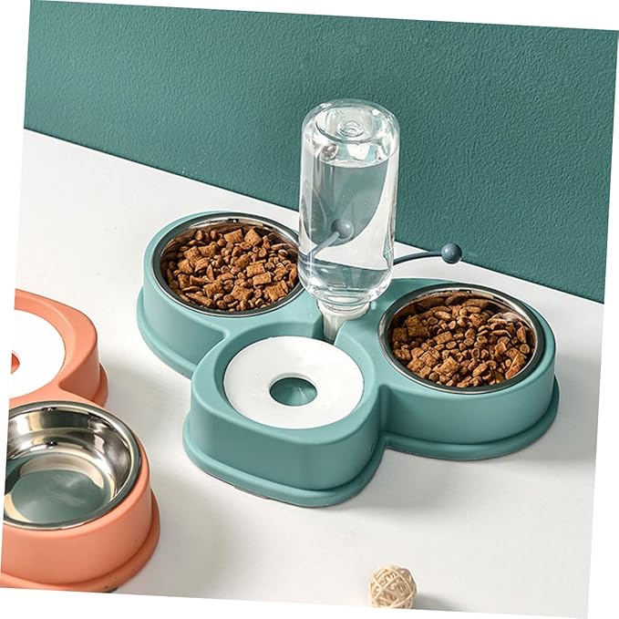 Multi-Function Automatic Pet Feeder Water Dispenser Dual Bowl Design for Cats and Dogs Convenient for Busy Pet Owners Easy to Bowls Capacity