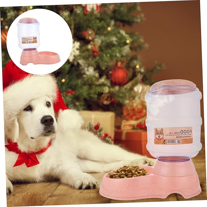 VANZACK 3.8L Automatic PET Feeder Plastic Dog and Cat Food Dispenser Timer Large Capacity PET Feeding Bowl for Indoor Use
