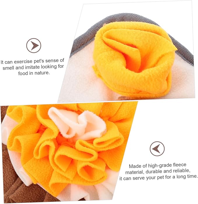 YARNOW Little Pet Foraging Mat for Small Animals Interactive Nose Work Snuffle Mat Slip Design for Rabbits Hamsters and More for Fun Treats and Toys