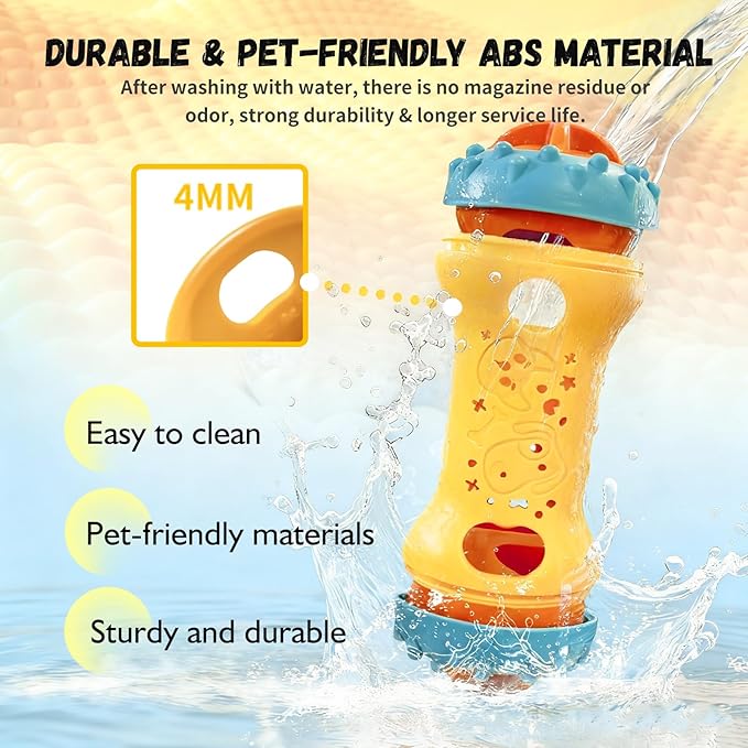Interactive Dog Puzzle Toys for Boredom, Dogs Enrichment Toy to Keep Them Busy, Treat Dispensing Slow Feeder-Amber