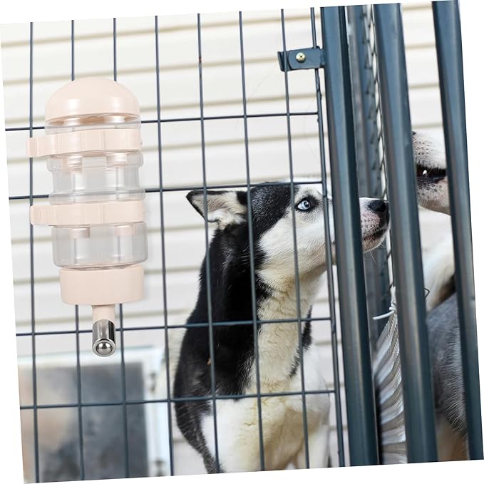 BESPORTBLE Automatic Pet Water Dispenser for Dogs and Cats Water Bottle with Stainless Steel Nozzle Easy to Install Pet Waterer for Cages and Travel
