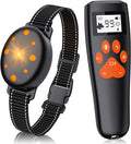 Shock Collar, Rechargeable Electric Dog Training Collar, 1000Ft Remote Range Dog Training Collar with Beep Vibration and Shock, for Small Medium Large Dogs (Red) (1-2) (1&1Orange)