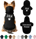 Personalized Dog Hoodie with Name, or Embroidered Puppy Sweater, Warm Winter Pet Sweatshirt, Cute Outfit for Small Dogs, Gift for Dog Lovers 2