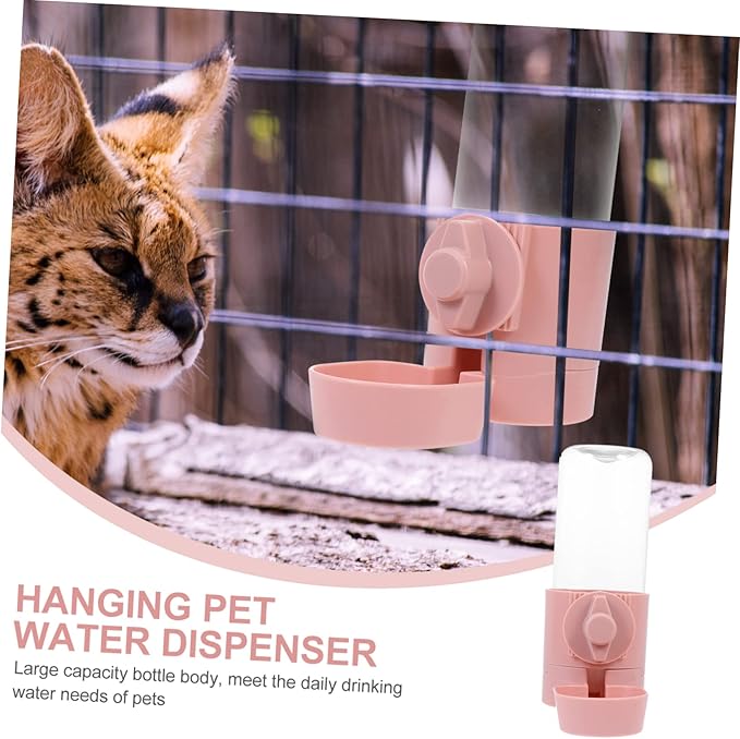 Happyyami 1pc Hanging Automatic Pet Water Feeder Durable Material Dog Cat Water Container for Easy Hydration Pet Drinking Supplies for Home Travel