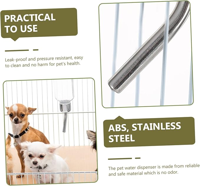 Automatic Pet Water Feeder Leak Hanging Water Dispenser for Cats and Dogs Easy-Clean Design Provides Happy Drinking Experience