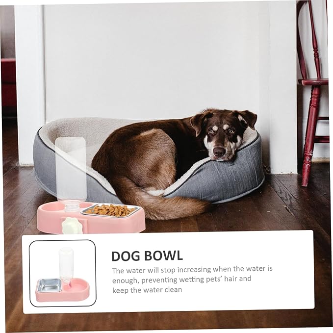 GANAZONO 1set Detachable Dog Bowl and Cat Feeder Automatic Water Dispenser for Dogs and Cats Convenient Hanging Design for Food and Water Easy to Inner Bowl Box