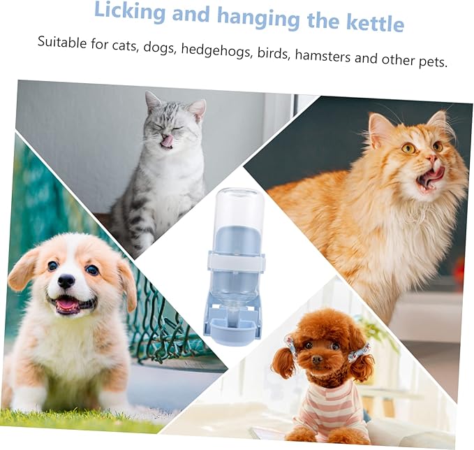 SUPVOX Automatic Pet Water Dispenser Detachable Hanging Feeder for Cats and Dogs Leak Design Capacity Easy to Install