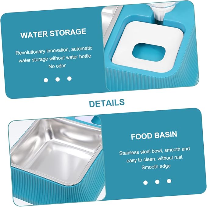 Dog Feeders Pet Water Bowl Automatic Refill Puppy Food Bowl Skid for Pet Store or Home Use