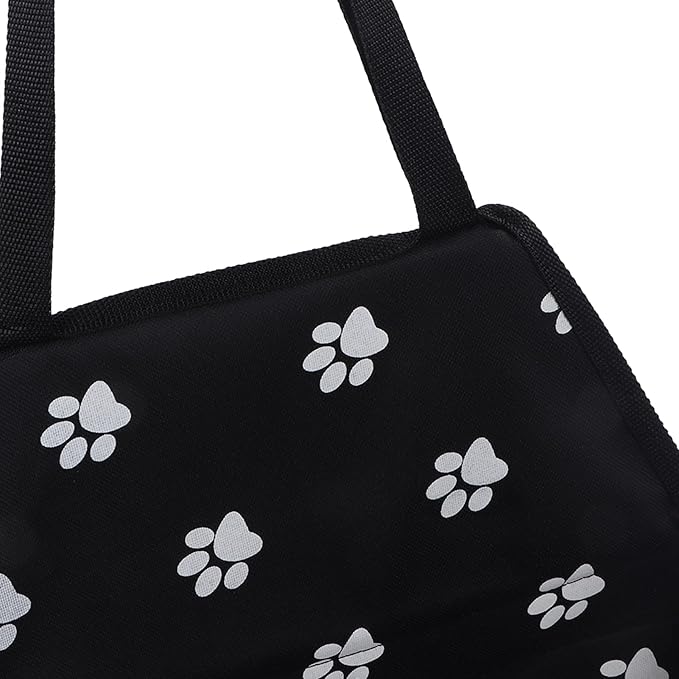 Alomejor Pet Car Seat Breathable Slip Proof Safety Leash Design Dog Car Basket for Puppy Cat (Black)