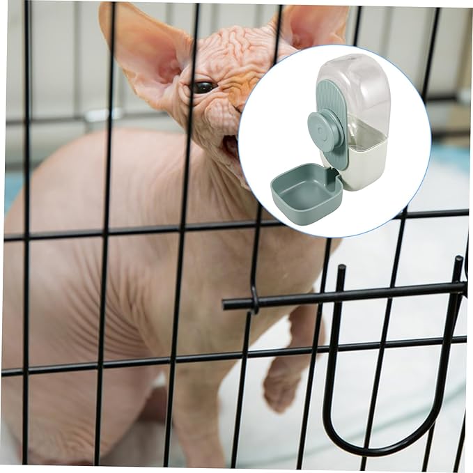 BESPORTBLE Hanging Pet Water Dispenser for Dogs Cats Compact Automatic Feeder Bowl Stable Design Prevents Spills Easy Attachment for Crate Cage
