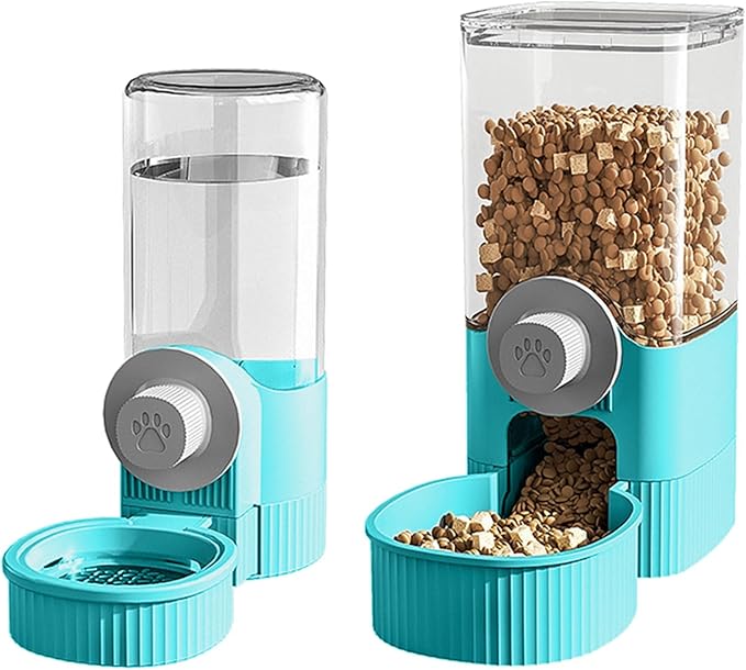 2PCS Pet Water Bowl Food Feeders Automatic Dog Feeding Water Dispenser Hangable Drinking Container for Automatic Feeders