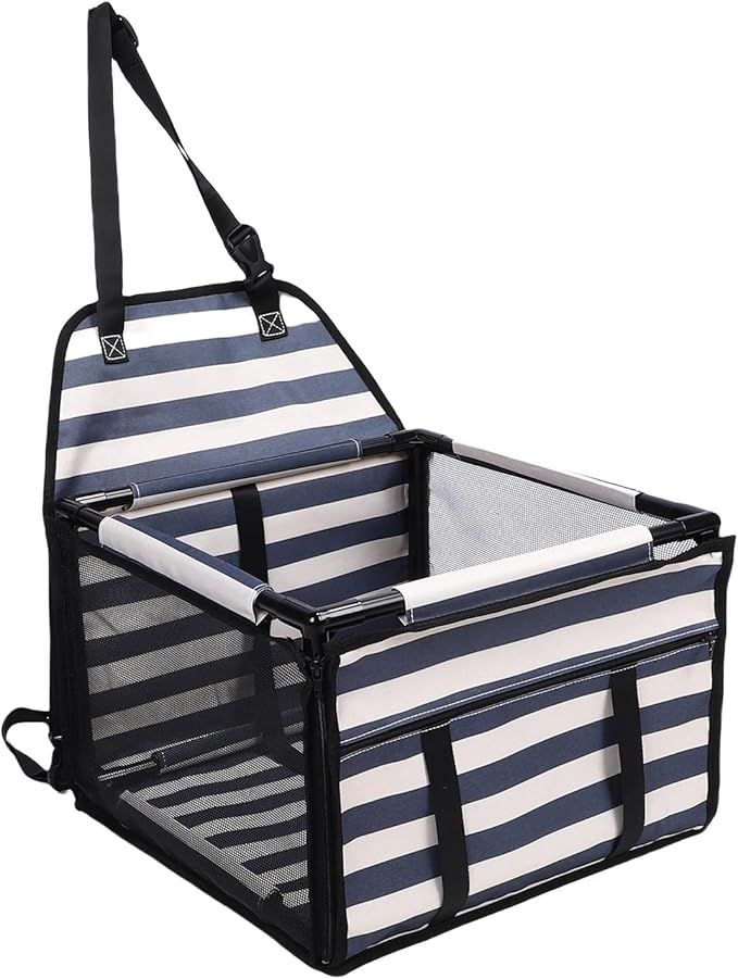Foldable Dog Car Seat, Pet Travel Carrier with Water Proof Oxford Fabric for Cats Dogs Small Medium Pets