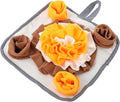 BESPORTBLE Fresh Pet Snuffle Mat Slow Feeding Pad for Small Dogs Rabbit Training Mat Milk Bones