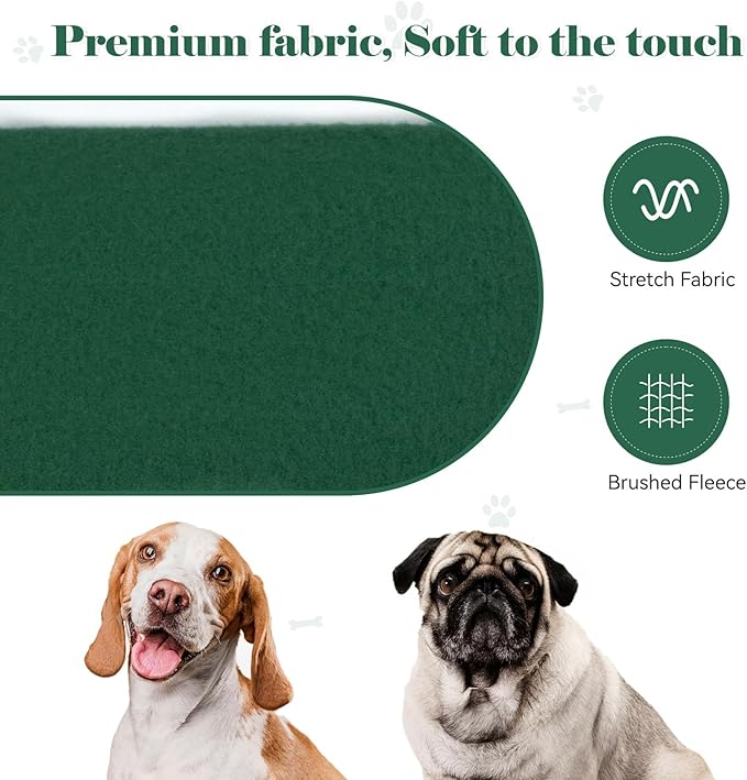 Dog Sweaters for Medium Dogs Dog Hoodie Pet Sweater Solid Soft Brushed Fleece Pet Clothes Hoodie Sweatshirt with Pocket(Green-M)