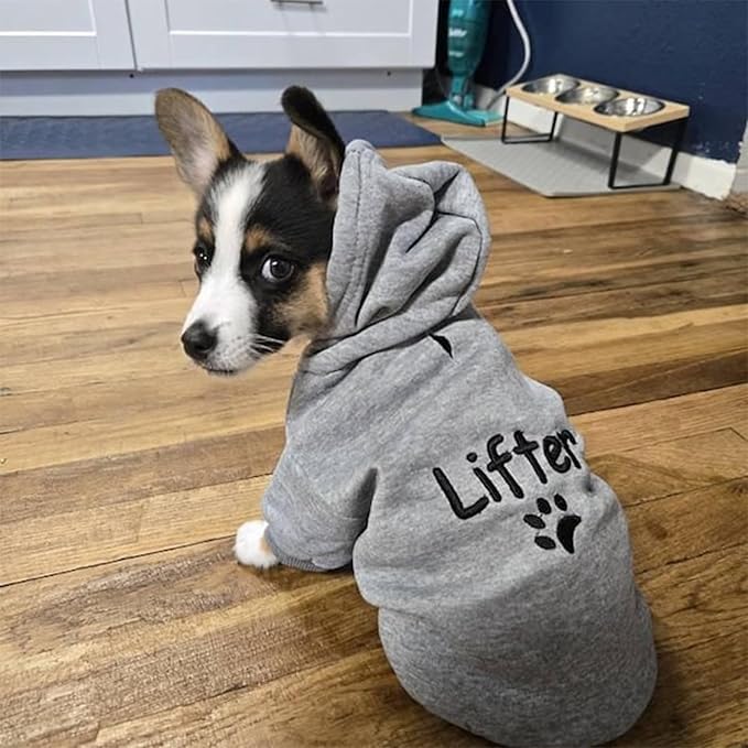 Personalized Dog Hoodie with Name, or Embroidered Puppy Sweater, Warm Winter Pet Sweatshirt, Cute Outfit for Small Dogs, Gift for Dog Lovers 2