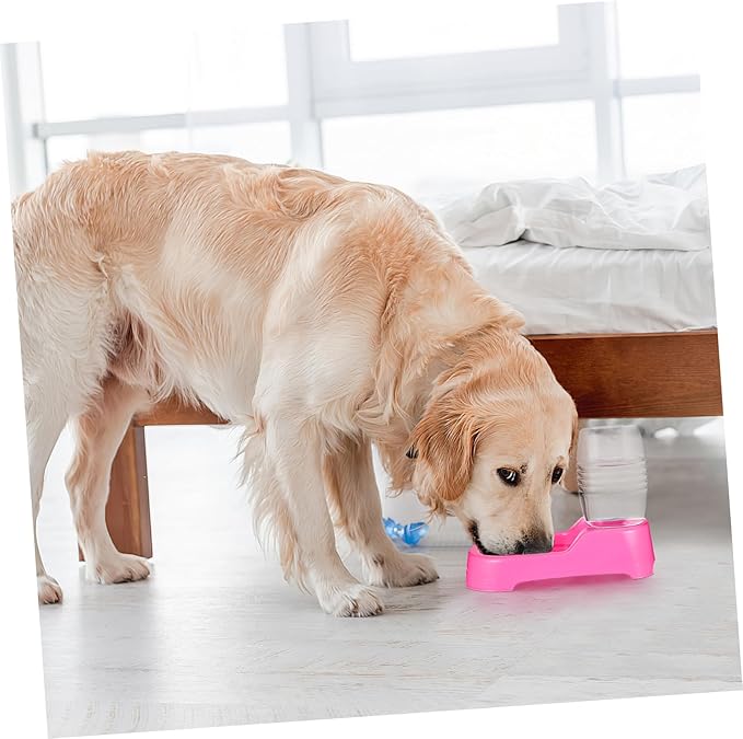 Toyvian Pet Water Feeder Bowl Automatic Puppy and Dog Water Dispenser Convenient Smooth Design for Home and Pet Shops Non- Base Unique and Stylish