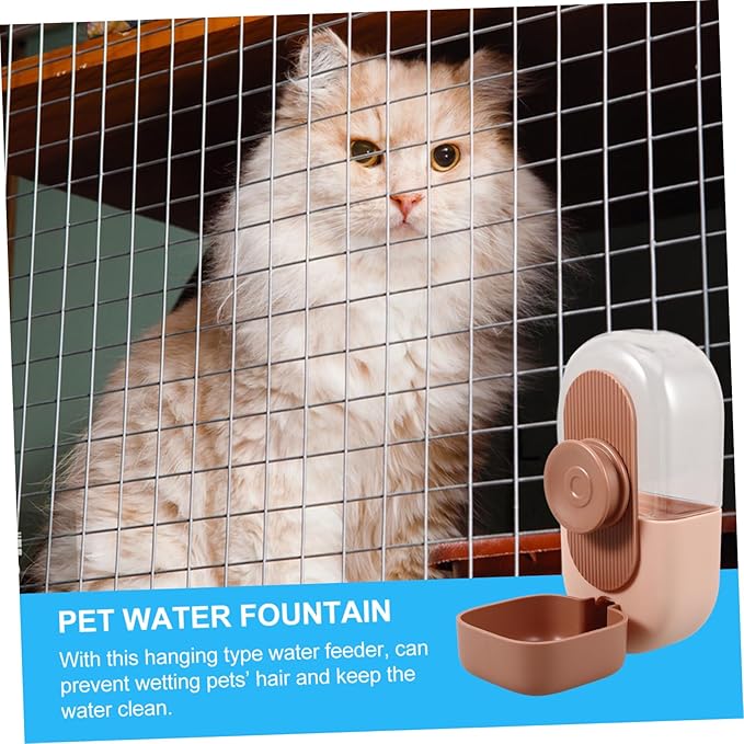 Automatic Pet Water Feeder Hanging Dog Water Dispenser for Cages Design Suitable for Animals Easy to Install Prevents Wet