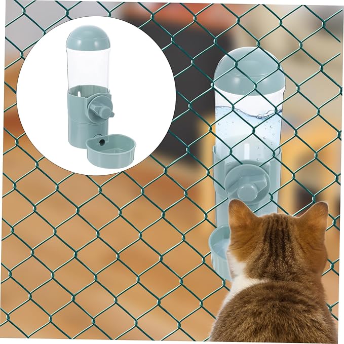 Happyyami Automatic Drinking Fountain Dog Water Holder Cage Pet Water Feeder Pet Waterer