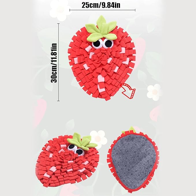 Pet Sniffing Mat - Interactive Foraging Toy, Puppy Slow Eating with Enrichment Pad, Dog Training with Nose Work Activity, Medium Large Breed with Indoor Play Use, Foraging Mat for Home Garden