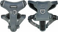 DJANGO Tahoe No Pull Dog Harness – Escape-Proof Dog Harness for Large & XL Dogs with Front & Back Clips for Everyday Use – Adjustable, Padded, Reflective, Secure Fit, Easy On/Off – Poppy Gray, XXL