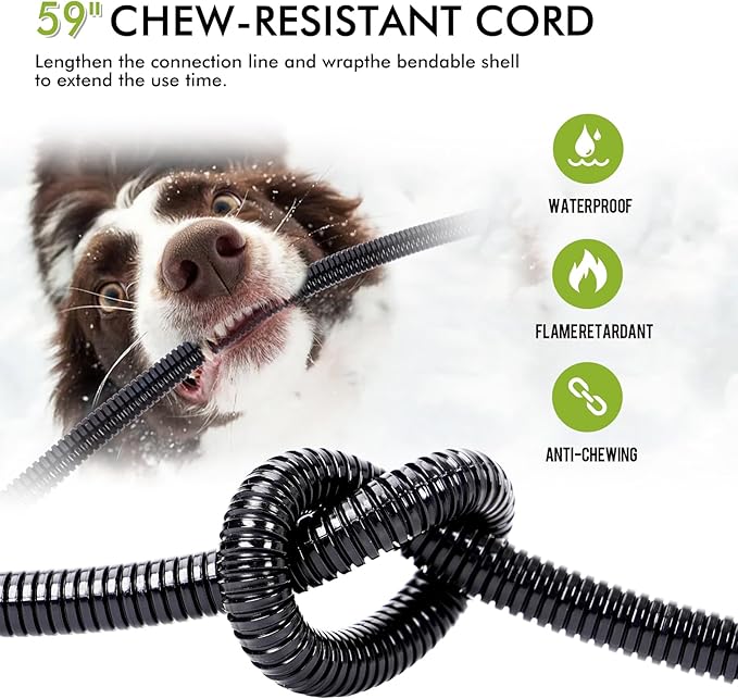 Heated Automatic Dog Water Bowl Outdoor Large Breed Heated Waterer with Float Valve Wall Mounted Pet Thermal-Bowl Winter Livestock Water for Dogs Chicken Horse Cat