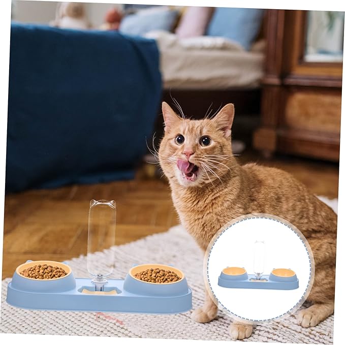 Automatic PET Feeder and Water Dispenser for Cats and Dogs Dual Bowl Design Wear-Resistant PET Feeding Station for Home Use