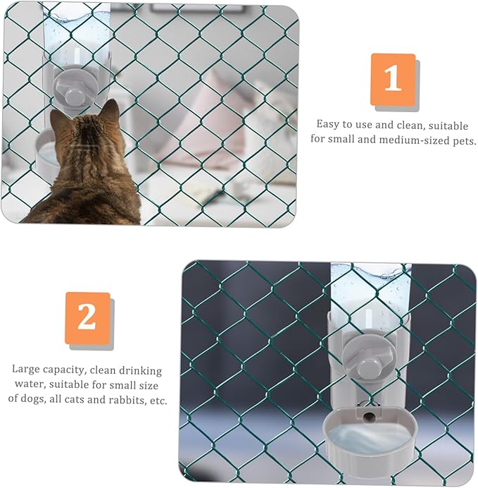 BESPORTBLE Automatic Pet Water Feeder for Dogs and Cats Material Compact Design for Crate Use Prevents Spills for Busy Pet Owners