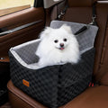 Dog Car Seat for Small Dogs, VibeBay Portable Booster Seat with Memory Foam, 2 Safety Belts, Removable Washable Cover, Storage Pocket & Anti-Anxiety Elevated Design for Medium Dogs Under 35 lbs