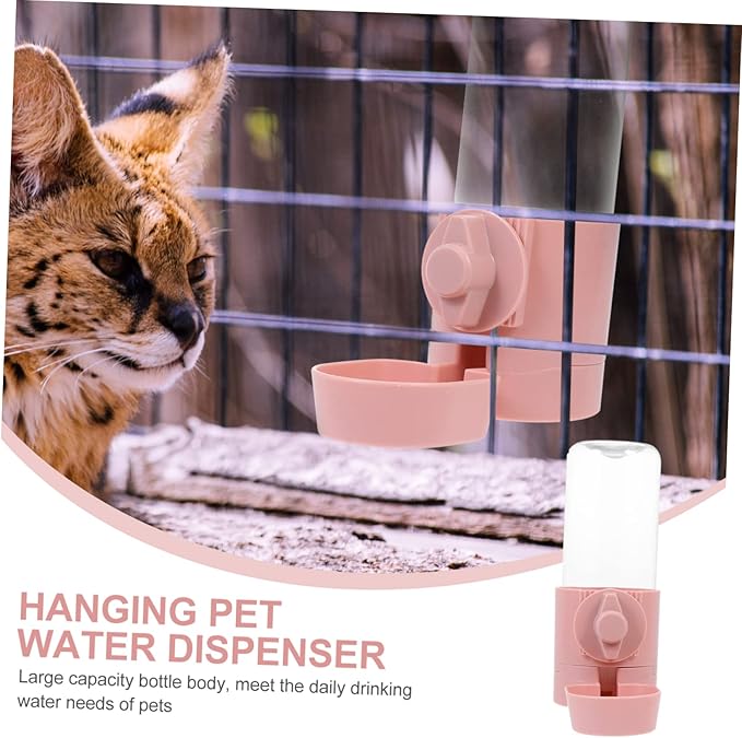 Hanging PET Water Dispenser Automatic Cat and Dog Drinking Fountain 1.5L PET Water Kettle Leak-Proof Design Suitable for Indoor and Outdoor Use