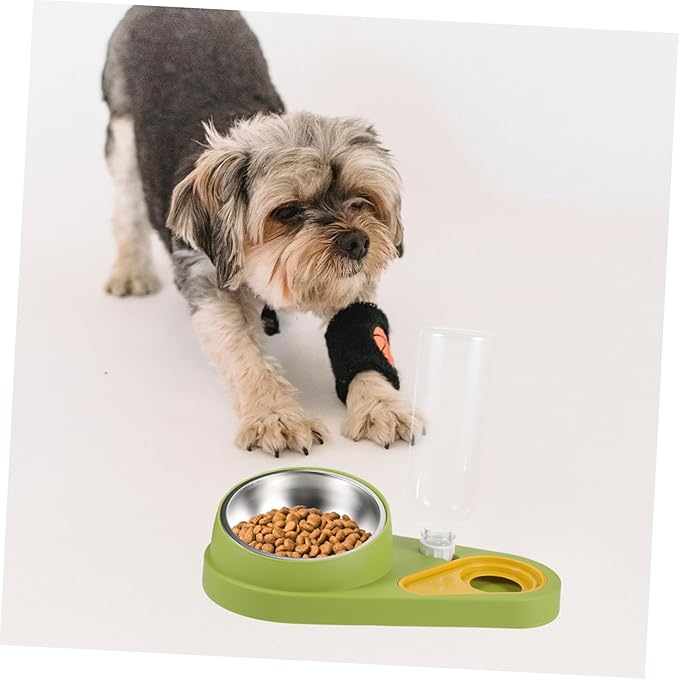DECHOUS Dog Water Bowl Dispenser Automatic Dog Feeder with Cat Feeder Pet Feeding Bowls
