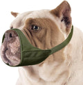Mayerzon Short Snout Dog Muzzle, Small Muzzle for Chihuahua Shih Tzu American Bully Boxer Puppy, Soft Fabric Mouth Cover for Grooming Vet Visits, Prevent Biting Chewing Fighting