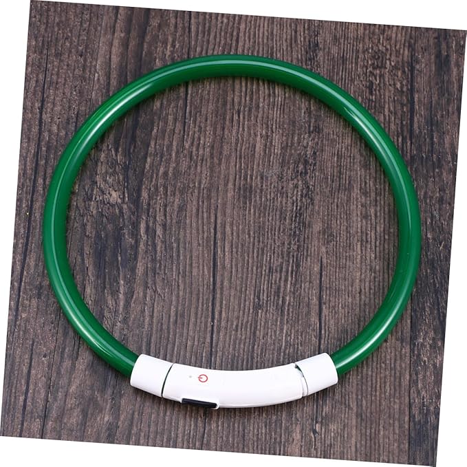 Rechargeable Led Flashing Dog Collar USB Luminous Pet Collar with Light Modes for Night Safety Green Energy-Saving Design