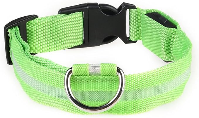 Adjustable Glowing Collar for Small Large Dogs Ensuring for Night Walk Multicolored Dog Collar for Large Dogs