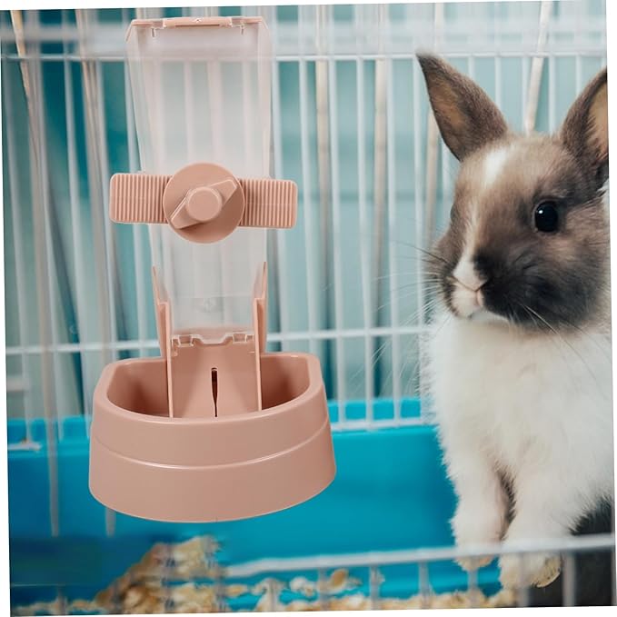 1set Pet Water Dispenser and Automatic Feeder for Cats and Water Bowl Safe Hanging Design for Pet Cages and Home