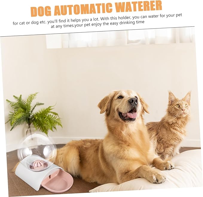 Automatic Pet Waterer for Dogs Cats Water Bowl Large Abs Acrylic Material Simple Assembly for Supplies