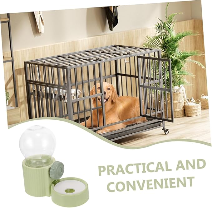 2pcs Automatic Pet Water Feeder Cage Suspended Dog and Cat Drinking Device for Convenient Hydration Easy Install and Compact Design for Tidy Spaces