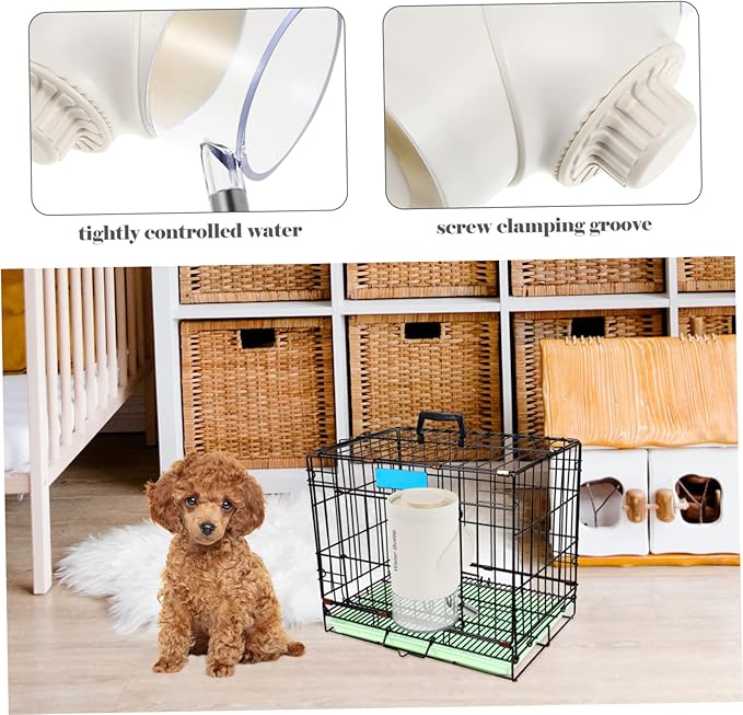 SUPVOX Hanging Pet Water Dispenser Automatic Gravity Feeder for Dogs and Cats Easy to Install and Dry Drinking Experience