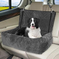 Dog Car Seat for Large Dogs - Car Seat 2 Small Dogs Pet Travel Car Seat Dog Bed Fully Detachable and Washable with Thicken Waterproof Cushion, Adjustable Seat Belt Pet Car Seat with Storage Pockets